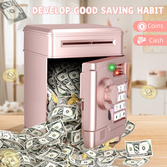 NAFEIV Kids Piggy Bank close-up texture highlights durable ABS finish.