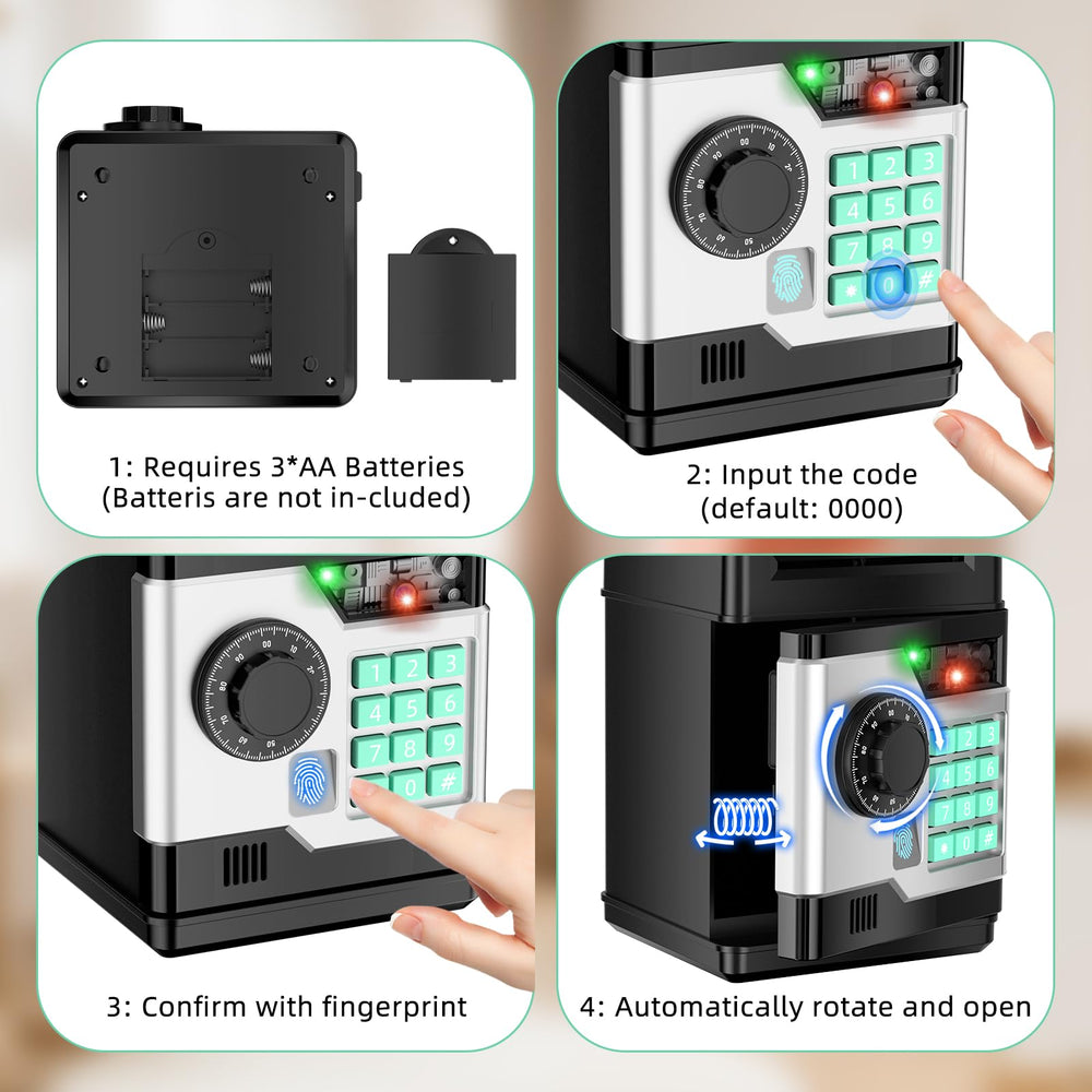 NAFEIV Piggy Bank automatic money scroll simplifies saving for kids.