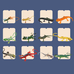 NAKIMO lizards range from 3.1 to 5.2 inches for versatile use.