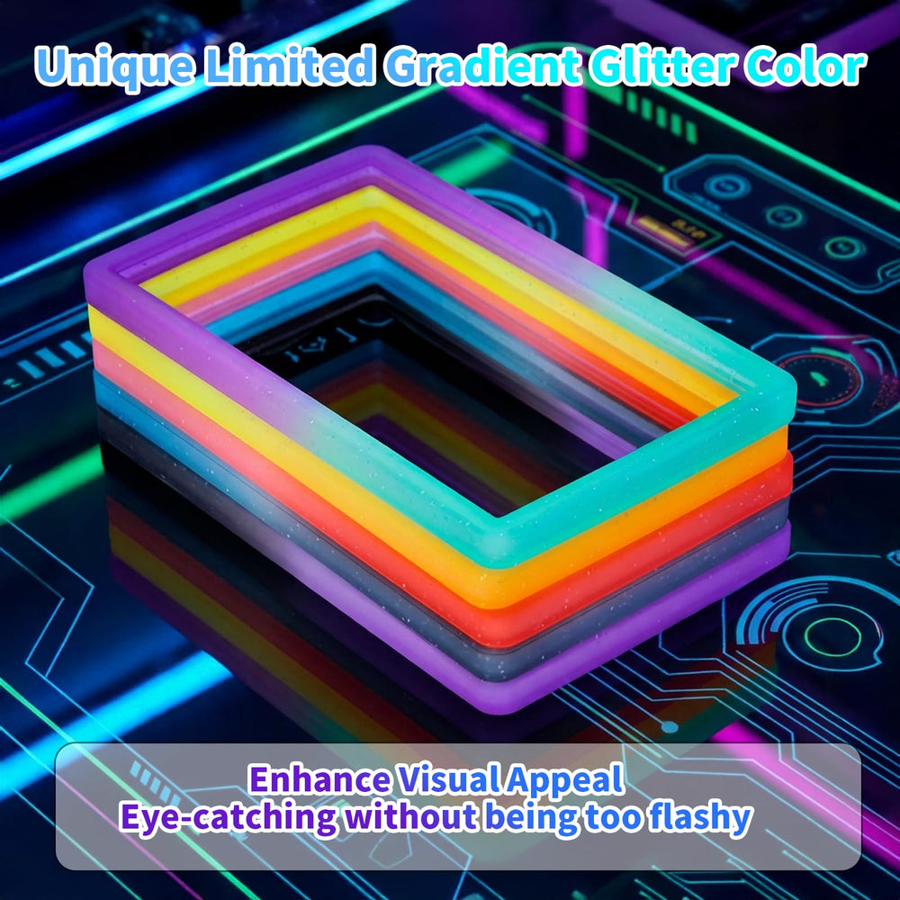 NAKIS Slab Guard gradient glitter surface highlights durable TPU protection for PSA graded cards