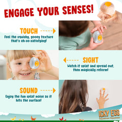 Namre Squishy Splat Eggs travel pack kept compact for on-the-go relief