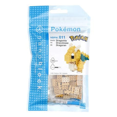 nanoblock Dragonite 4mmx5mm bricks enable precise, snug assembly.