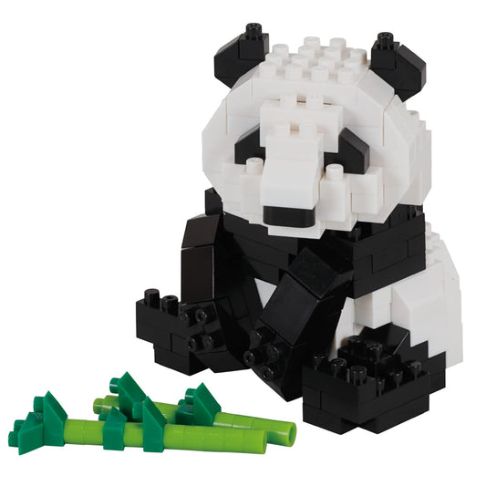 Nanoblock Giant Panda collection assembly shows a tiny, display-ready model.