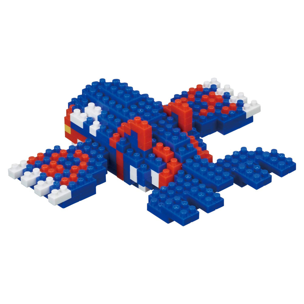 Nanoblock Kyogre display-ready model, small-scale art for collection and gifting.