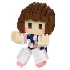 Nanoblock My Hero Academia Ochako Uraraka figure for compact desk display.