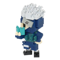 Nanoblock Kakashi Hatake figure for a compact desk display.