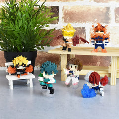 Step-by-step instructions aid building the Uraraka model.