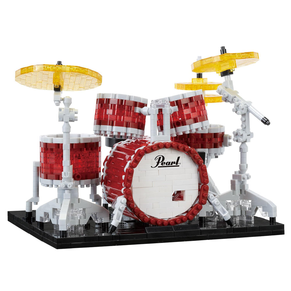 Nanoblock Pearl Drum Set Masters image—compact, precise display for hobbyists.