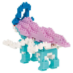 Nanoblock Suicune detailed face captures character for display-friendly art.