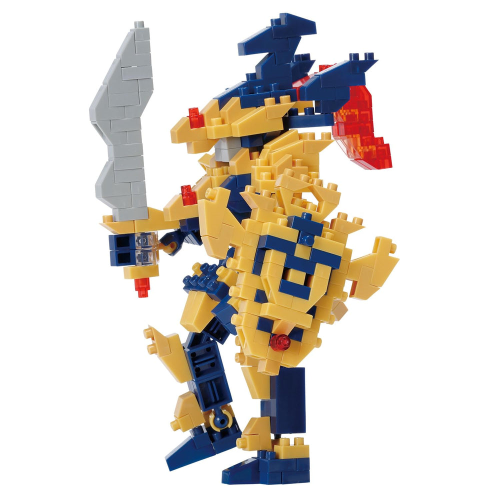 Nanoblock Yu-Gi-Oh Black Luster Soldier assembly model for display and collection.