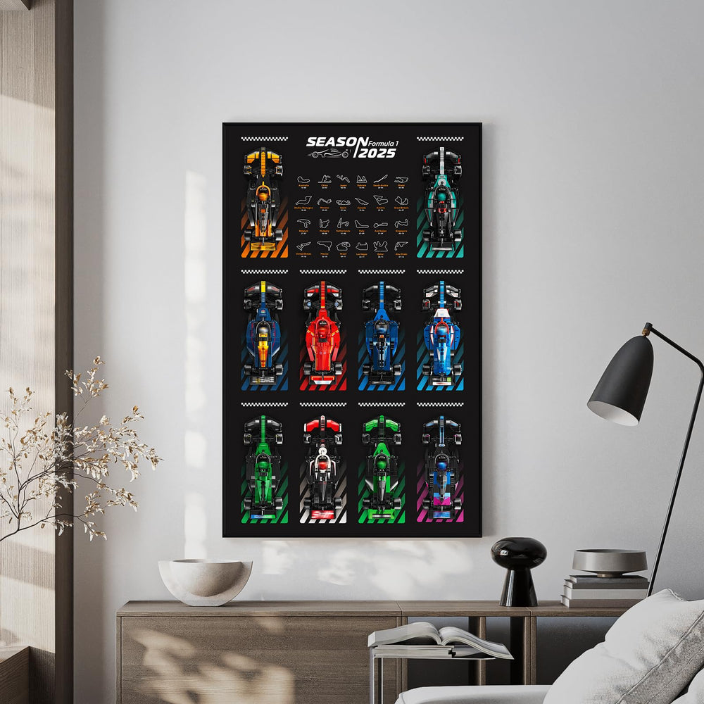 NAOCARD bedroom display on the wall illustrates space-saving display.