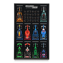 NAOCARD wallboard for Lego Speed Champions mounted display enhances room aesthetics.