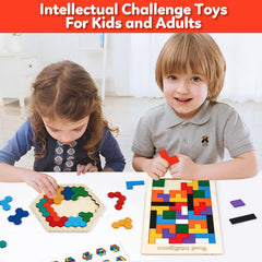 NAODONGLI basswood puzzle blocks with smooth finish support safe, durable play.