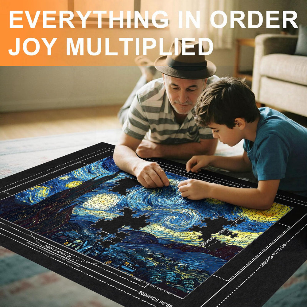 Napzy Jigsaw Puzzle Mat rolled up for compact storage.