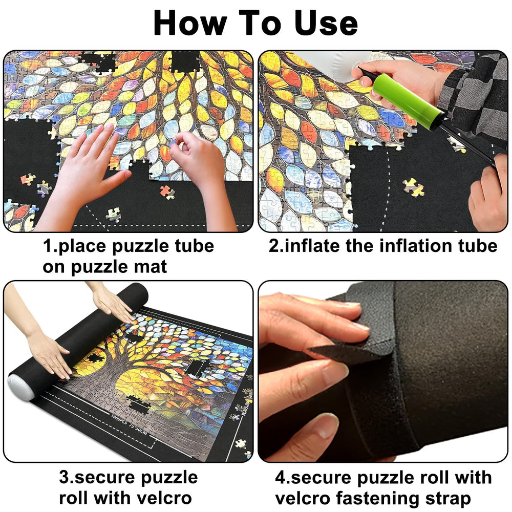 Napzy Puzzle Mat Rollup portable puzzle table for on-the-go use