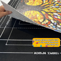 Napzy Puzzle Mat Rollup soft felt surface protects pieces