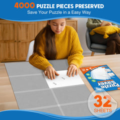 Nariolar crystal-clear transparency keeps puzzles vibrant on front-and-back displays.