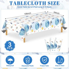 NatNarr 54x108 inch rectangle tablecloth fits large tables for celebrations.