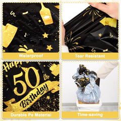 NatNarr birthday-theme tablecloth design creates a cohesive party look