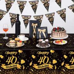 NatNarr Disposable Rectangle Tablecloth Pack for quick party setup and cleanup.