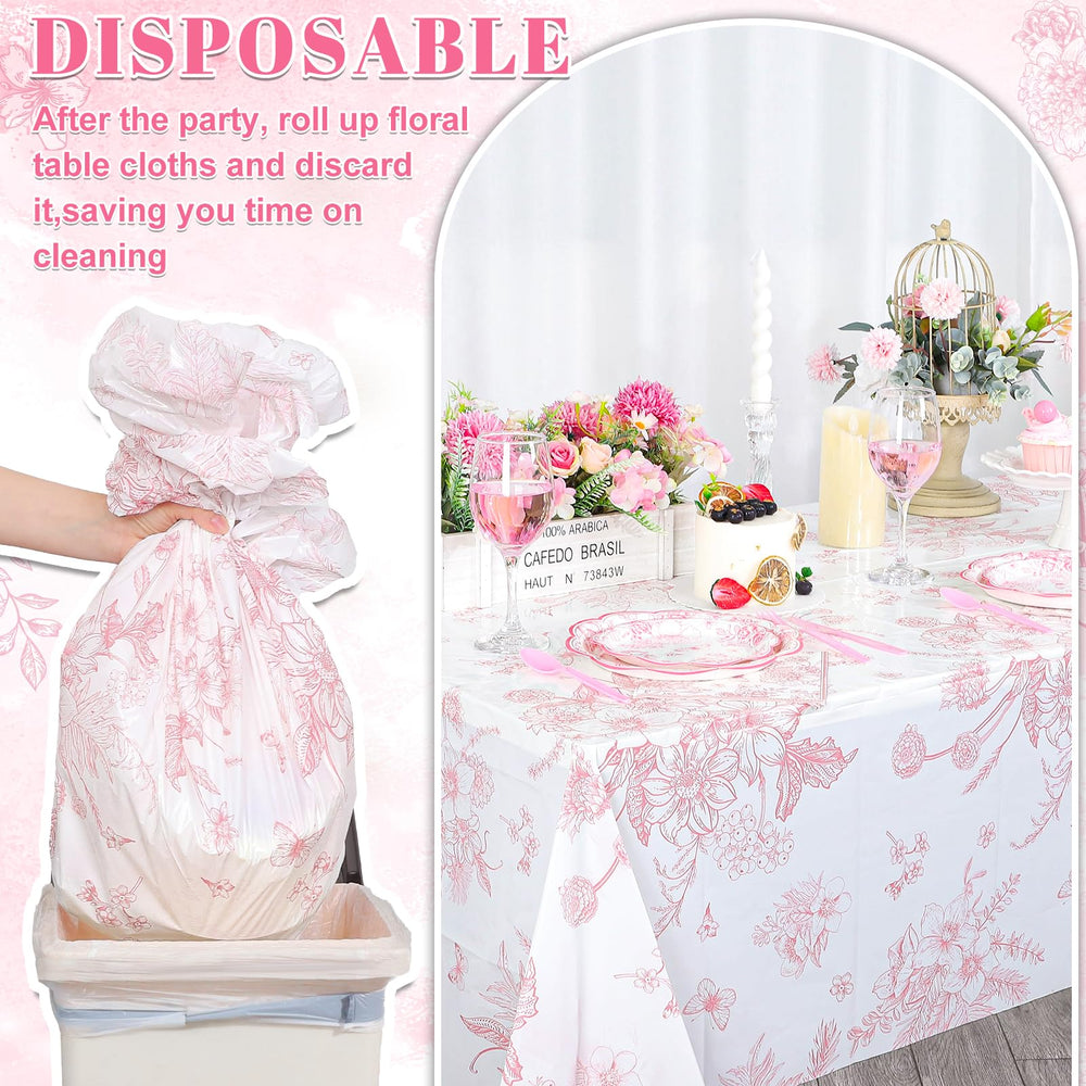 NatNarr wedding tea party backdrop with pink floral design