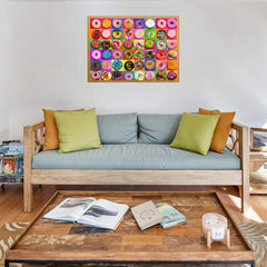 Nattork donuts puzzle back partition design helps keep pieces organized during assembly.
