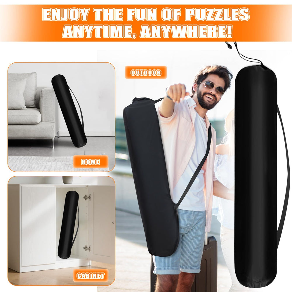 Nattork hook-and-loop straps securely fasten the roll.