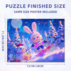 Nattork jigsaw puzzle back partition design visual to prevent chaos during play.