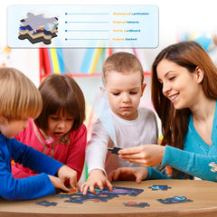 Nattork map magnetic puzzle safety-focused materials and rounded edges for kids