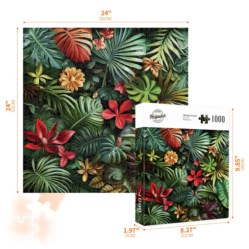 Naturelish tropical rainforest artwork puzzle for immersive play and striking decor.