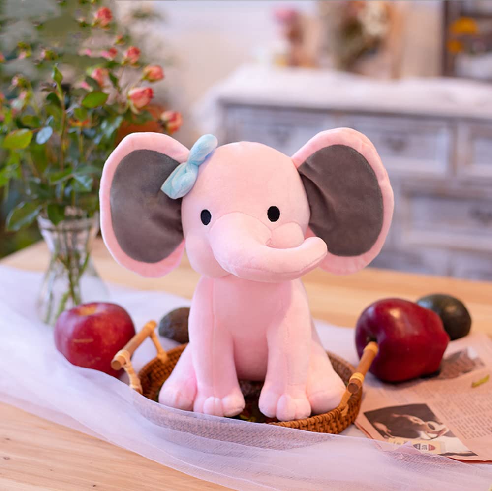 NatureMan elephant plush with crystal velvet fabric, gentle touch for bedtime routines.