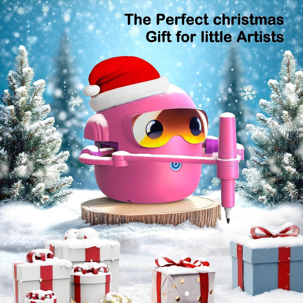 NAUQUOHZ drawing robot gift-ready packaging invites birthdays and celebrations