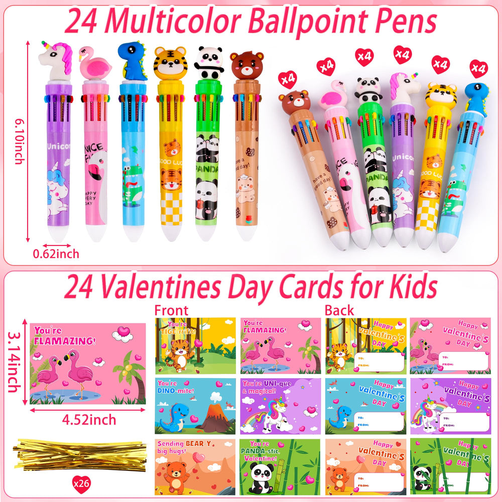 NAWITDA animal-themed cards with unicorn design for kids' exchanges