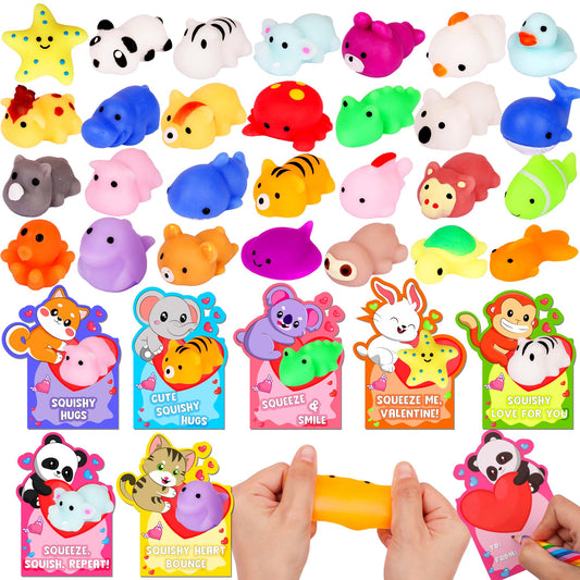NAWITDA valentines cards for kids with kawaii heart designs for classroom exchanges.