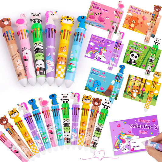 NAWITDA valentines pens and cards set for classroom exchanges