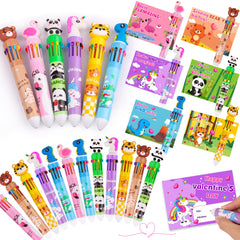 NAWITDA valentines pens and cards set for classroom exchanges