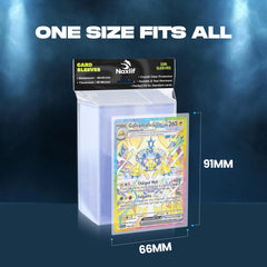 Naxlif 15x8-5 inch card sleeves case precisely fits standard trading cards