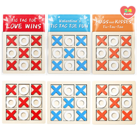 NAXYAN valentines cards 24-pack for kids classroom exchanges.