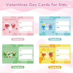 NAXYAN valentines cards designs showcase four playful messages for classmates