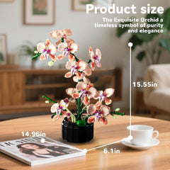 Nayihoop Orchid build bricks showing easy assembly and lasting display