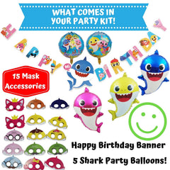 NBC Customs Shark headbands provide playful accessories for guests and photos.