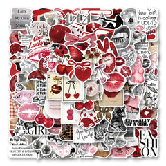 NBHJDKD silver lucky stickers close-up for journals and laptops