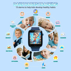 NBKLS Kids Smart Watch audiobooks displayed on screen for imagination