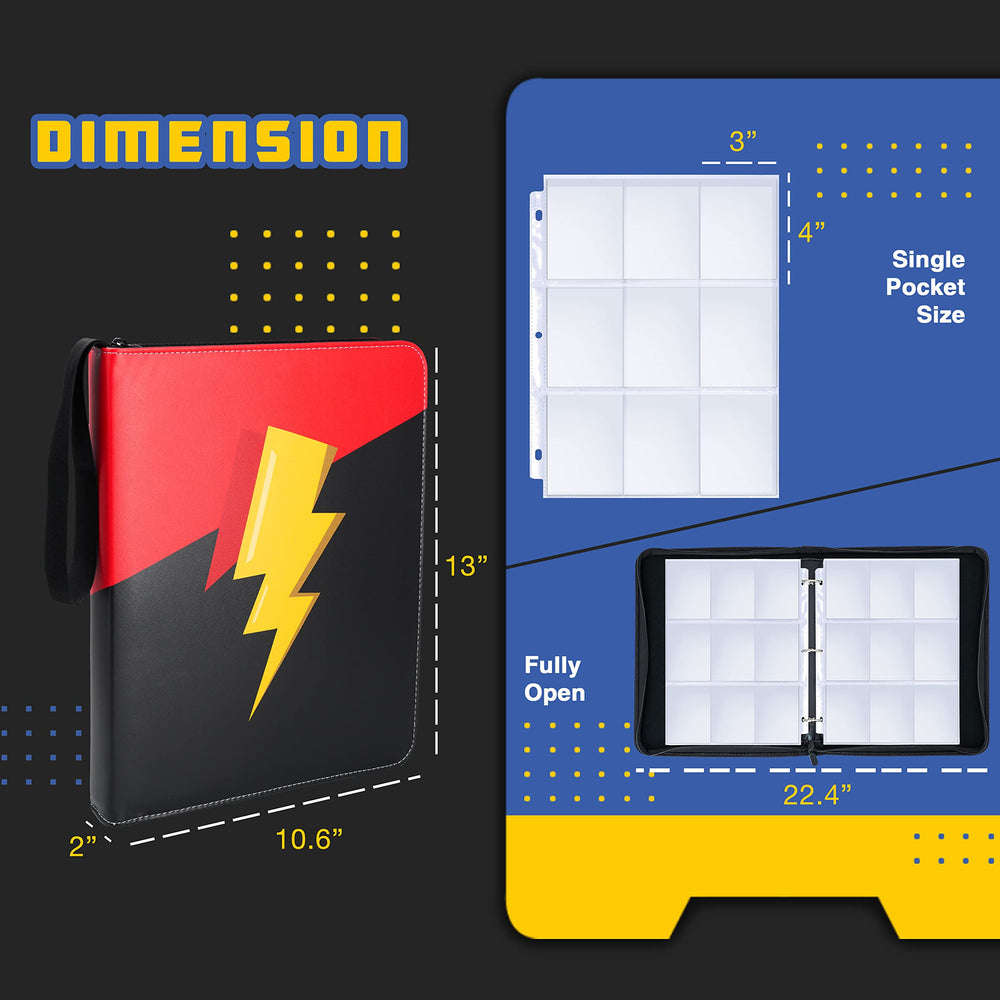 NeatoTek 40-page layout highlights nine pockets per side for 720 cards