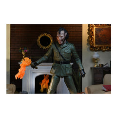 NECA American Werewolf in London Nightmare Demon 7-inch figure stands tall on shelf.