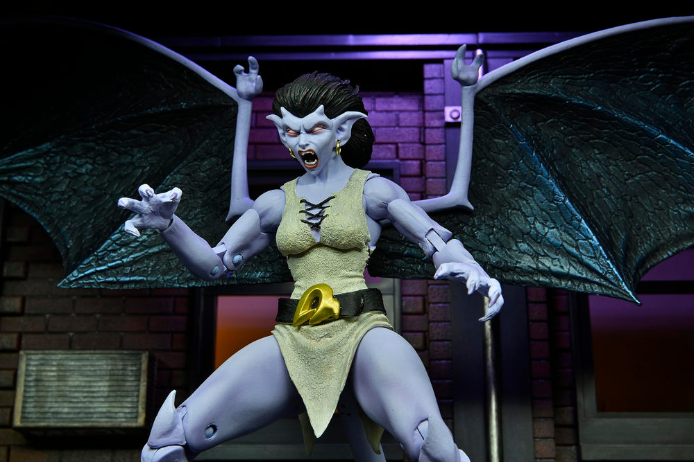 NECA Angela figure with interchangeable face plates for expressive display options.
