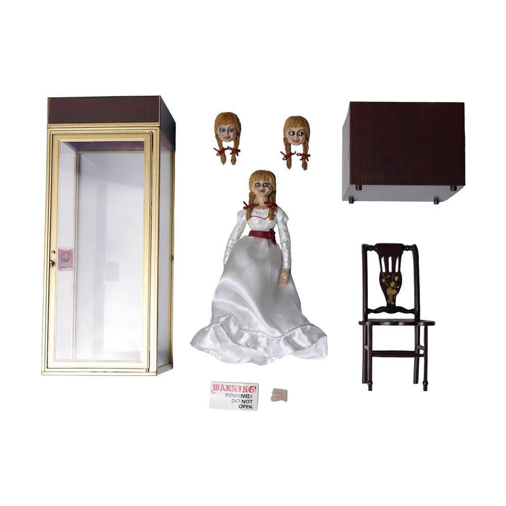 NECA Annabelle Ultimate dress detail emphasizes fabric texture.