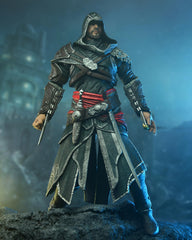 NECA Ezio sword crossbow image, iconic weapons included for play and display.
