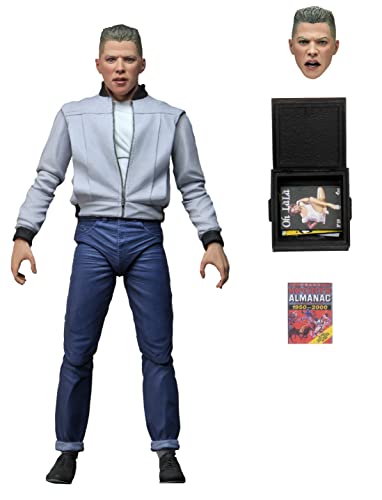 NECA Back to the Future Biff Tannen figure front-to-back pose options, for dynamic shelf arrangements.