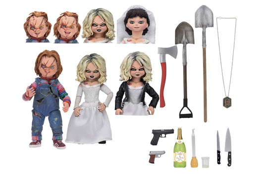 NECA Bride of Chucky figure display with 4 inch articulation for dynamic poses